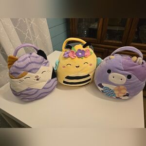Squishmallow Easter Baskets - Cam, Sunny Or Bubba